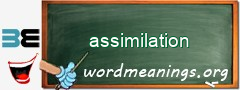 WordMeaning blackboard for assimilation